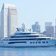 The Russian super yacht Amadea in San Diego Bay.